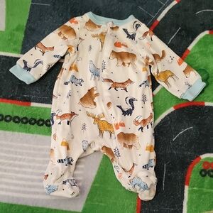 Forest Friends Kids Footie Pajamas